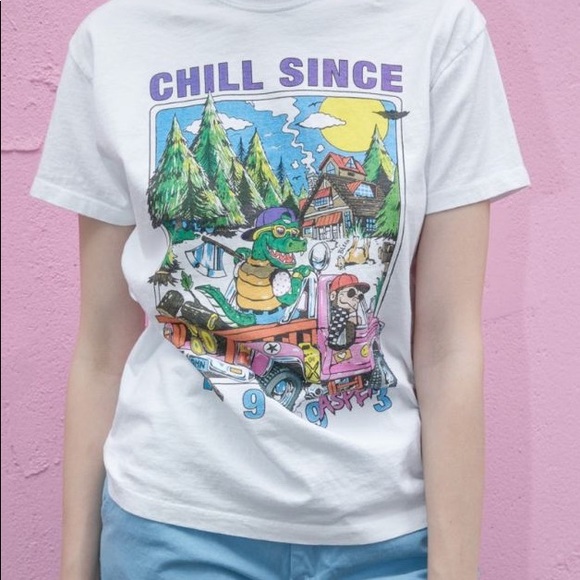RARE BRANDY MELVILLE CHILL SINCE ASPEN SHIRT! super good condition! - Picture 2 of 2
